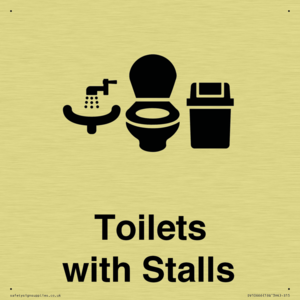 Toilets: Stalls and Wash Basin with Sanitary Bin